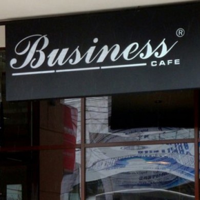 casete luminoase, imprimari.ro, Business Cafe