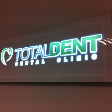 casete luminoase, imprimari.ro, Total Dent