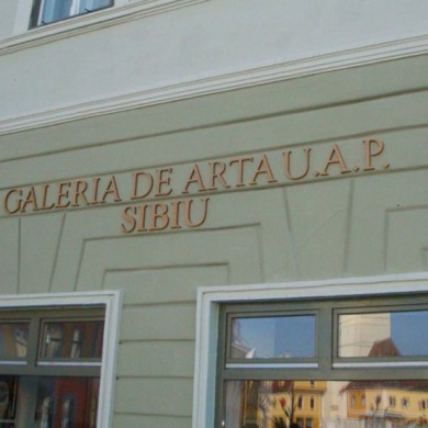 litere volumetrice polistiren, imprimari.ro, Galeria de Arta U.A.P. Sibiu