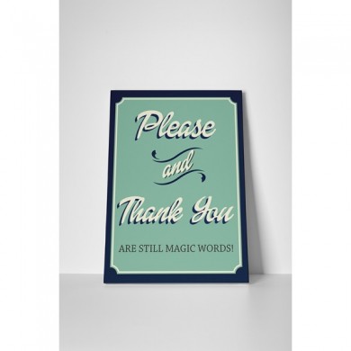 tablou canvas, imprimari, please and thank you